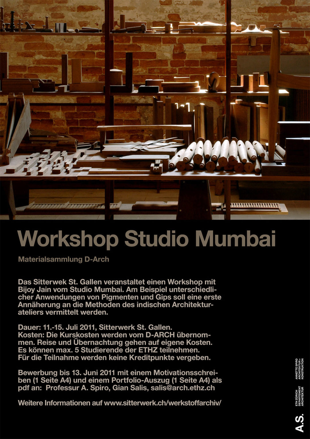 Studio Mumbai. Materialsammlung D-Arch