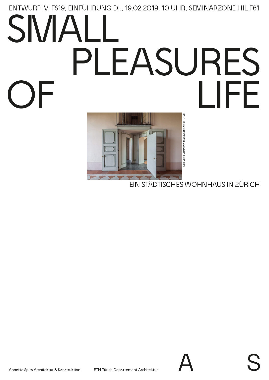 Small Pleasures of Life I. Entwurf IV FS19